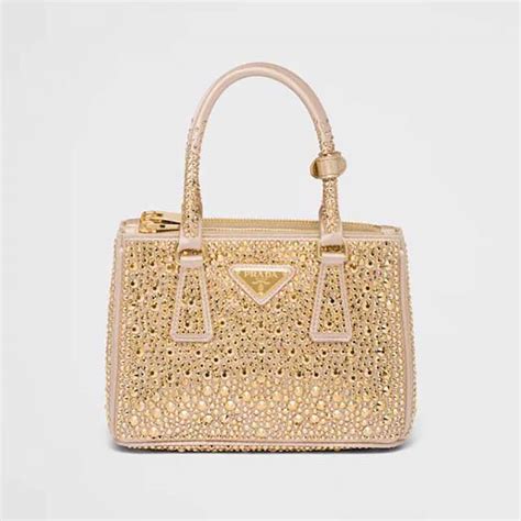 prada gold small handbag